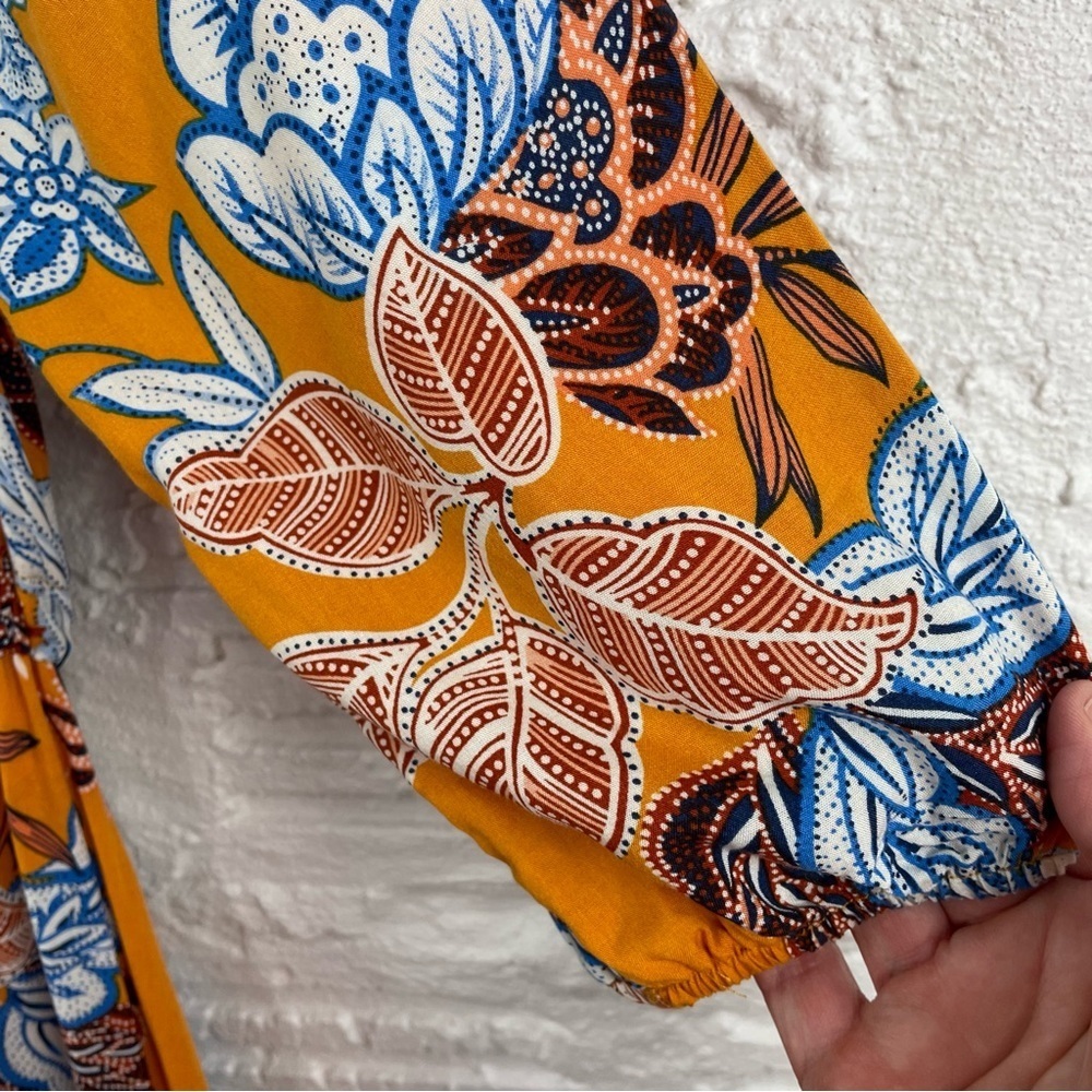 Anthropologie Abel The Label Dress Tiered Maxi Floral Peasant Cottage Bohemian S - Picture 5 of 16